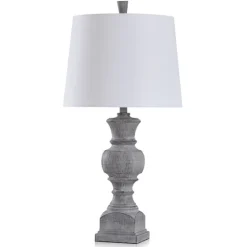 Gray Textured Spindle Table Lamp-Kirkland's Home Shop