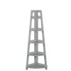 Gray 5-Tier Corner Ladder Bookshelf-Kirkland's Home Store