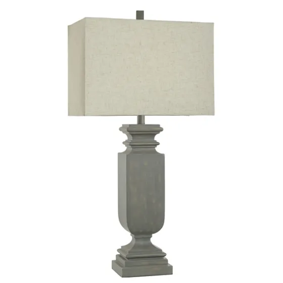 Gray Traditional Rectangular Table Lamp-Kirkland's Home Outlet