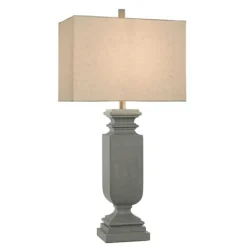 Gray Traditional Rectangular Table Lamp-Kirkland's Home Outlet