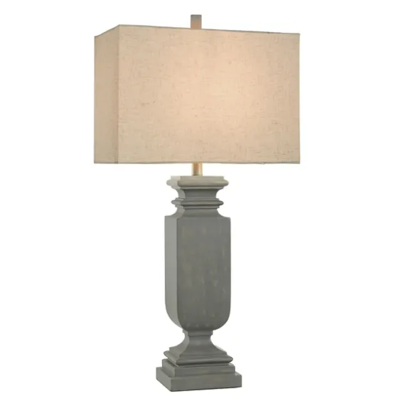 Gray Traditional Rectangular Table Lamp-Kirkland's Home Outlet