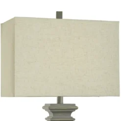 Gray Traditional Rectangular Table Lamp-Kirkland's Home Outlet