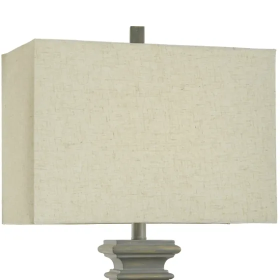 Gray Traditional Rectangular Table Lamp-Kirkland's Home Outlet
