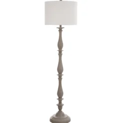 Gray Traditional Spindle Floor Lamp-Kirkland's Home Online