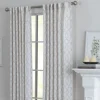 Gray Trellis Woven Single Curtain Panel, 84 In.-Kirkland's Home Store