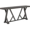 Gray Trestle Base Wooden Counter Table-Kirkland's Home Clearance