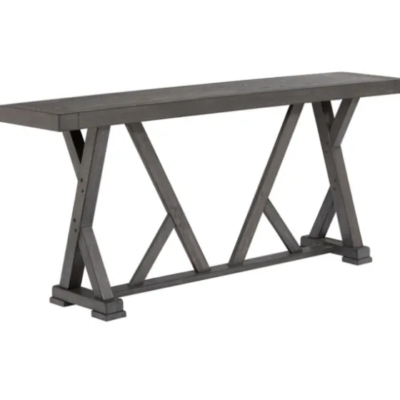 Gray Trestle Base Wooden Counter Table-Kirkland's Home Clearance