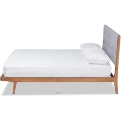 Gray Tufted Headboard Queen Platform Bed-Kirkland's Home Best Sale