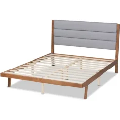 Gray Tufted Headboard Queen Platform Bed-Kirkland's Home Best Sale