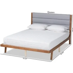 Gray Tufted Headboard Queen Platform Bed-Kirkland's Home Best Sale