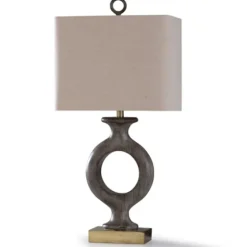 Gray Tweed Open Hoop Table Lamp-Kirkland's Home Flash Sale