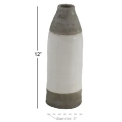 Gray Two Tone Stoneware Coastal Vase-Kirkland's Home Flash Sale