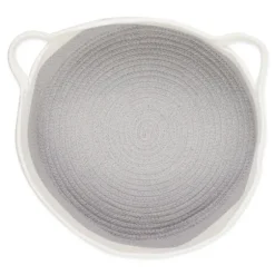 Gray Two-Tone Rope Cat Ear Basket-Kirkland's Home Sale