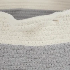 Gray Two-Tone Rope Cat Ear Basket-Kirkland's Home Sale