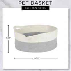 Gray Two-Tone Rope Cat Ear Basket-Kirkland's Home Sale