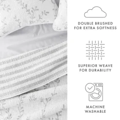 Gray Vines Reversible 2-Pc. Twin Quilt Set-Kirkland's Home Clearance
