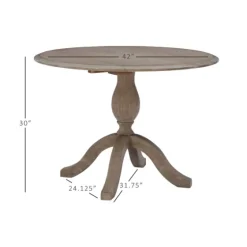 Gray Wash Drop Leaf Dining Table-Kirkland's Home Hot