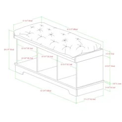 Gray Wash Entryway Bench And Storage Bins-Kirkland's Home Online