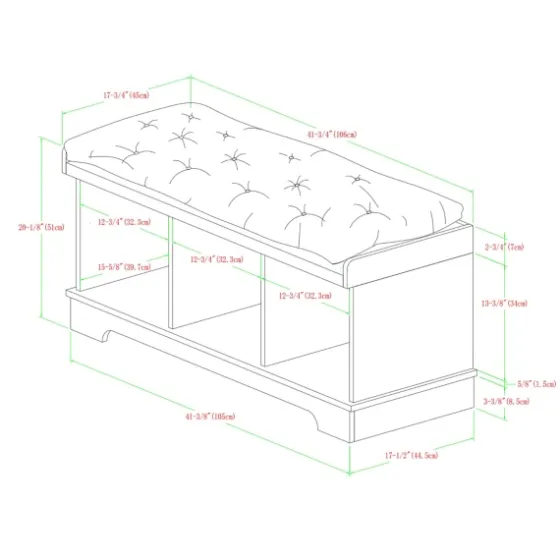 Gray Wash Entryway Bench And Storage Bins-Kirkland's Home Online