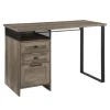 Gray Wash Wood And Mesh 3-Drawer Desk-Kirkland's Home Discount