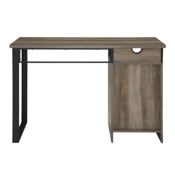 Gray Wash Wood And Mesh 3-Drawer Desk-Kirkland's Home Discount