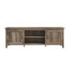 Gray Wash Wood Grooved Door Tv Stand-Kirkland's Home Online