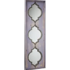 Gray Washed Purple Wood Wall Mirror-Kirkland's Home New