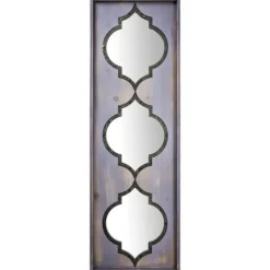 Gray Washed Purple Wood Wall Mirror-Kirkland's Home New