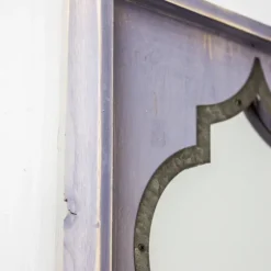 Gray Washed Purple Wood Wall Mirror-Kirkland's Home New