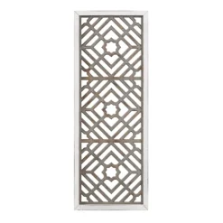 Gray Washed Wood & White Frame Cut Out Wall Plaque-Kirkland's Home Hot