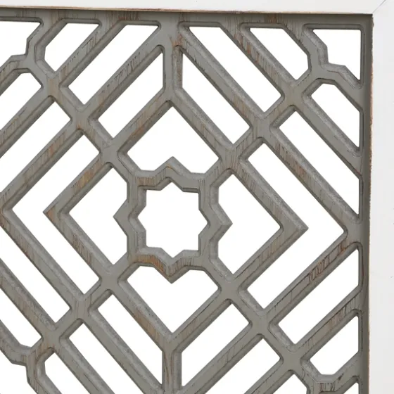 Gray Washed Wood & White Frame Cut Out Wall Plaque-Kirkland's Home Hot