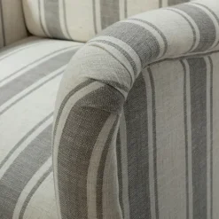Gray White Carved Slope Stripe Accent Chair-Kirkland's Home Hot