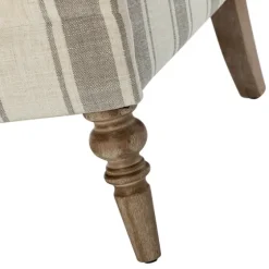 Gray White Carved Slope Stripe Accent Chair-Kirkland's Home Hot