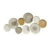 Gray White Metal Connected Circle Wall Plaque-Kirkland's Home Fashion