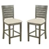 Gray Wilbur Cane Back Counter Stools, Set Of 2-Kirkland's Home Sale