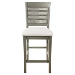 Gray Wilbur Cane Back Counter Stools, Set Of 2-Kirkland's Home Sale