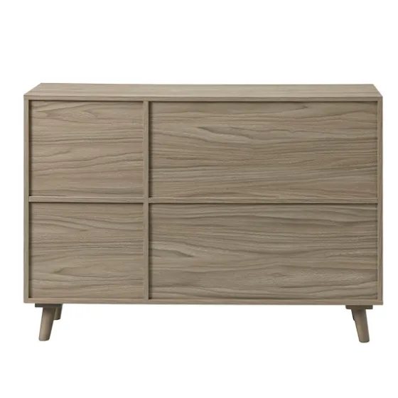 Gray Wood And Cane 3-Door Cabinet-Kirkland's Home Cheap