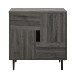 Gray Wood 4-Door Modern Cabinet-Kirkland's Home Cheap