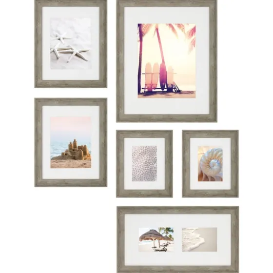Gray Wood 6-Pc. Gallery Wall Picture Frame Set-Kirkland's Home Clearance