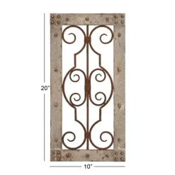 Gray Wood Traditional Scroll Wall Plaque-Kirkland's Home Discount