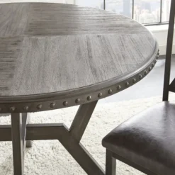 Gray Wood Upholstered 5-Pc. Dining Set-Kirkland's Home Online