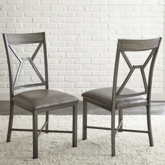 Gray Wood Upholstered 5-Pc. Dining Set-Kirkland's Home Online