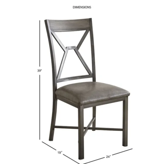 Gray Wood Upholstered 5-Pc. Dining Set-Kirkland's Home Online