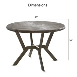 Gray Wood Upholstered 5-Pc. Dining Set-Kirkland's Home Online