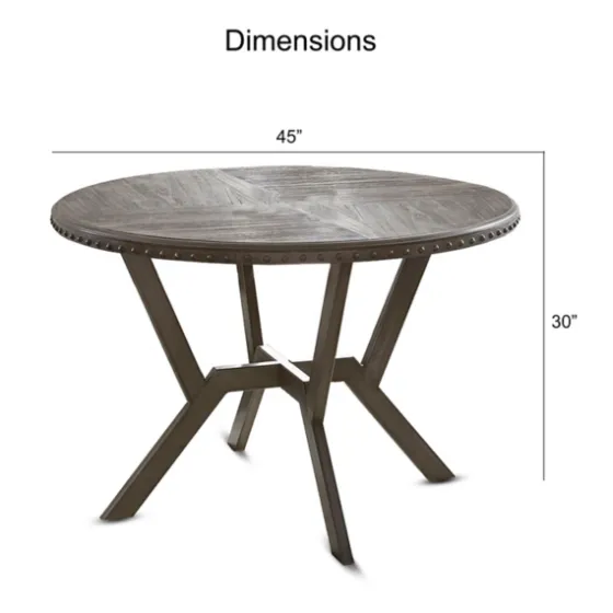 Gray Wood Upholstered 5-Pc. Dining Set-Kirkland's Home Online
