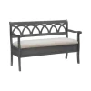 Gray Wood Upholstered Storage Bench-Kirkland's Home Hot