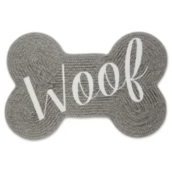 Gray Woof Bone Pet Bowl Mat-Kirkland's Home Discount