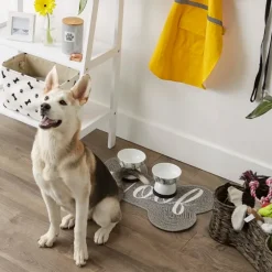 Gray Woof Bone Pet Bowl Mat-Kirkland's Home Discount