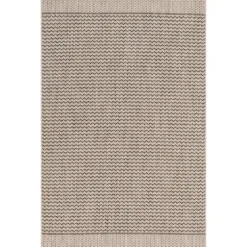 Gray Zig Zag Stripe Outdoor Area Rug, 7X10-Kirkland's Home Best