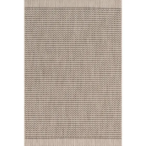 Gray Zig Zag Stripe Outdoor Area Rug, 7X10-Kirkland's Home Best